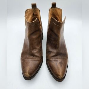 Diba Women's Brown Leather Ankle Booties Sz 8